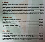 Cantina Veneta menu